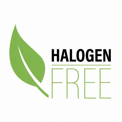 What is the definition of halogen-free? 